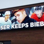 loser keep bieber sign