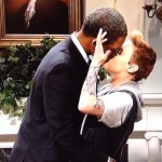 President Barack Obama Kissing Justin Bieber