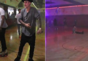 Justin Bieber skating disaster