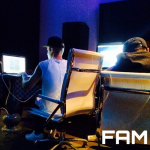 Justin Bieber Working Studio recording